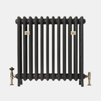 Grace 4 column 760mm cast iron radiator in matt black finish